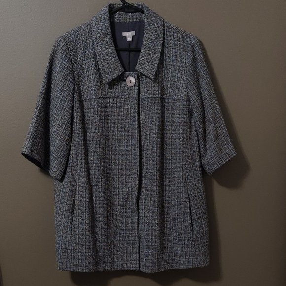 J. Jill Tweed Wool Blend Jacket SIZE MEDIUM - Picture 7 of 9